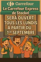 Carrefour express ouvrira des à présent les lundis